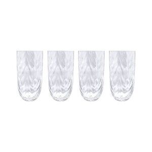 Mariposa Set Of 4 Sip Sip Wave Drinking Glasses